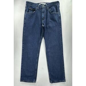 Lee Regular Fit Flat 5 Pocket Denim Jeans Blue Men's 33/30